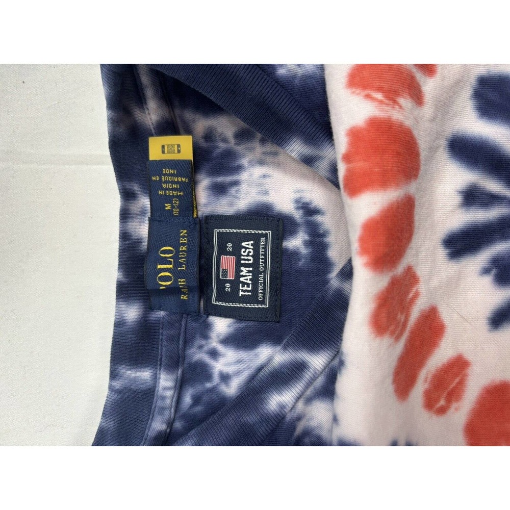 Polo 2020 Summer Olympics USA Tie Dye Youth Medium Tshirt - Picture 3 of 5